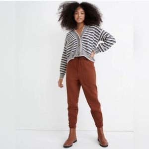 Madewell Rust Brown Drawstring Joggers